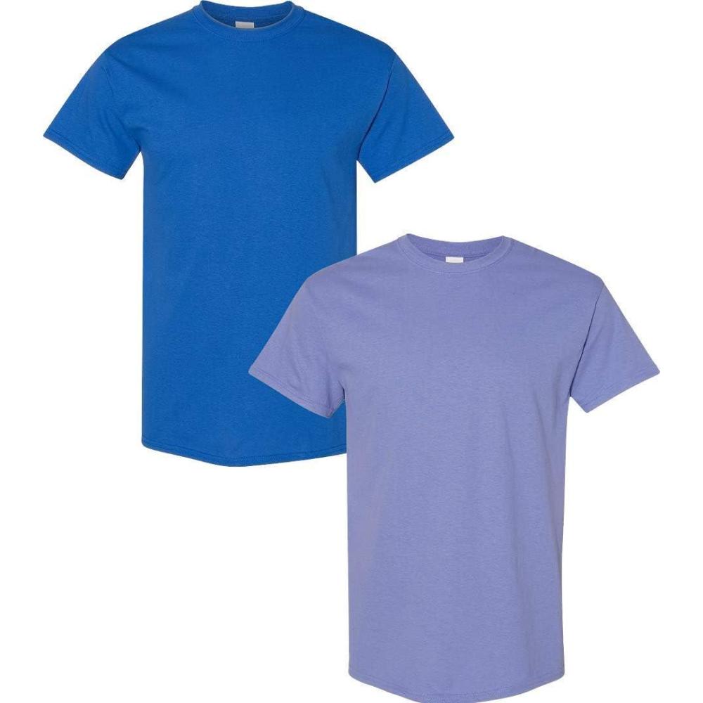 imageGildan Hammer Adult TShirt 2Pack Style GH0001 Royal  1 Violet