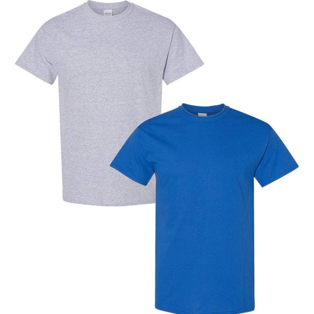 imageGildan Hammer Adult TShirt 2Pack Style GH0001 Sport Grey  1 Royal