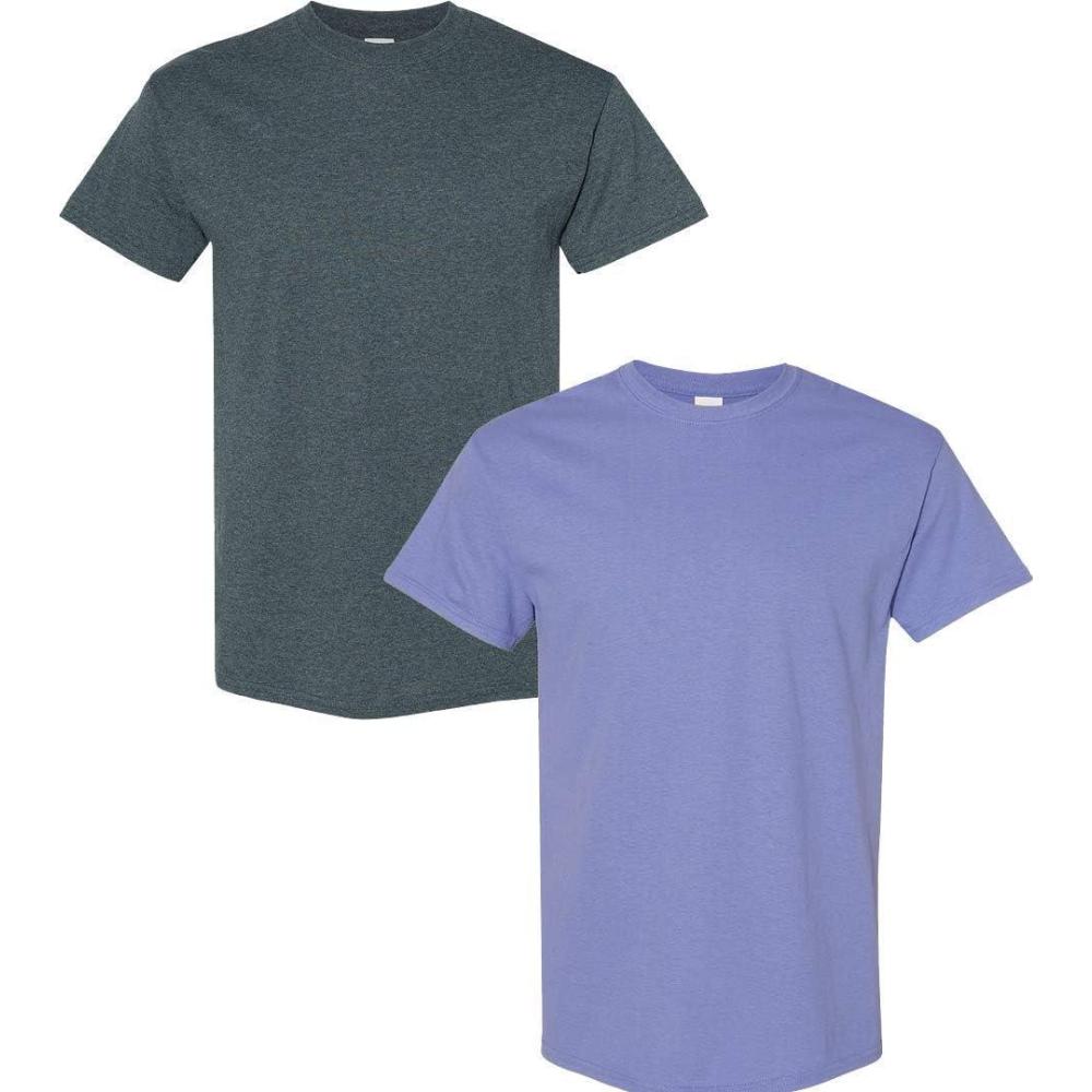 imageGildan Hammer Adult TShirt 2Pack Style GH0001 Violet  1 Dark Heather