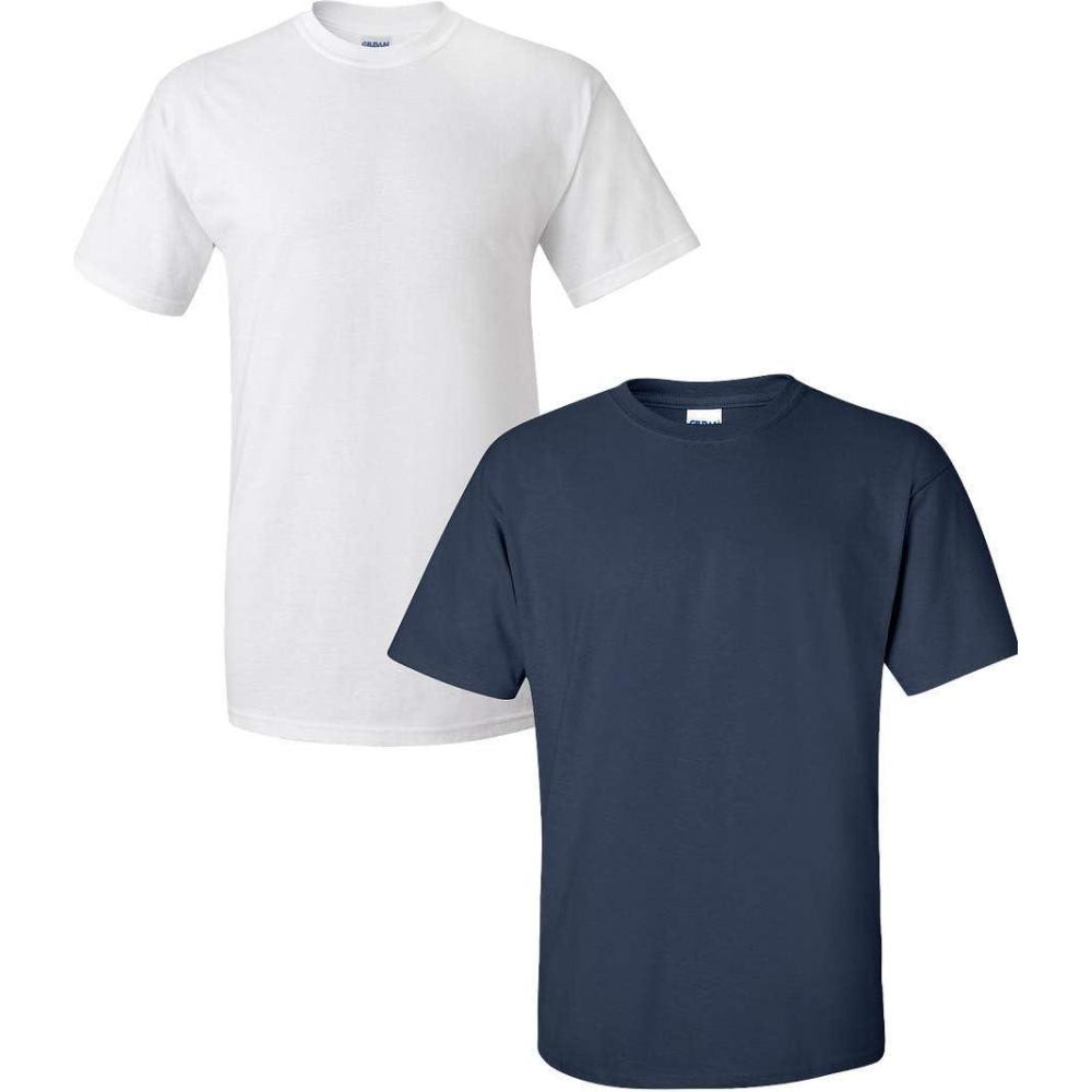 imageGildan Hammer Adult TShirt 2Pack Style GH0001 White  1 Navy