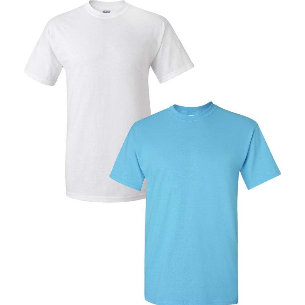 imageGildan Hammer Adult TShirt 2Pack Style GH0001 White  1 Sky