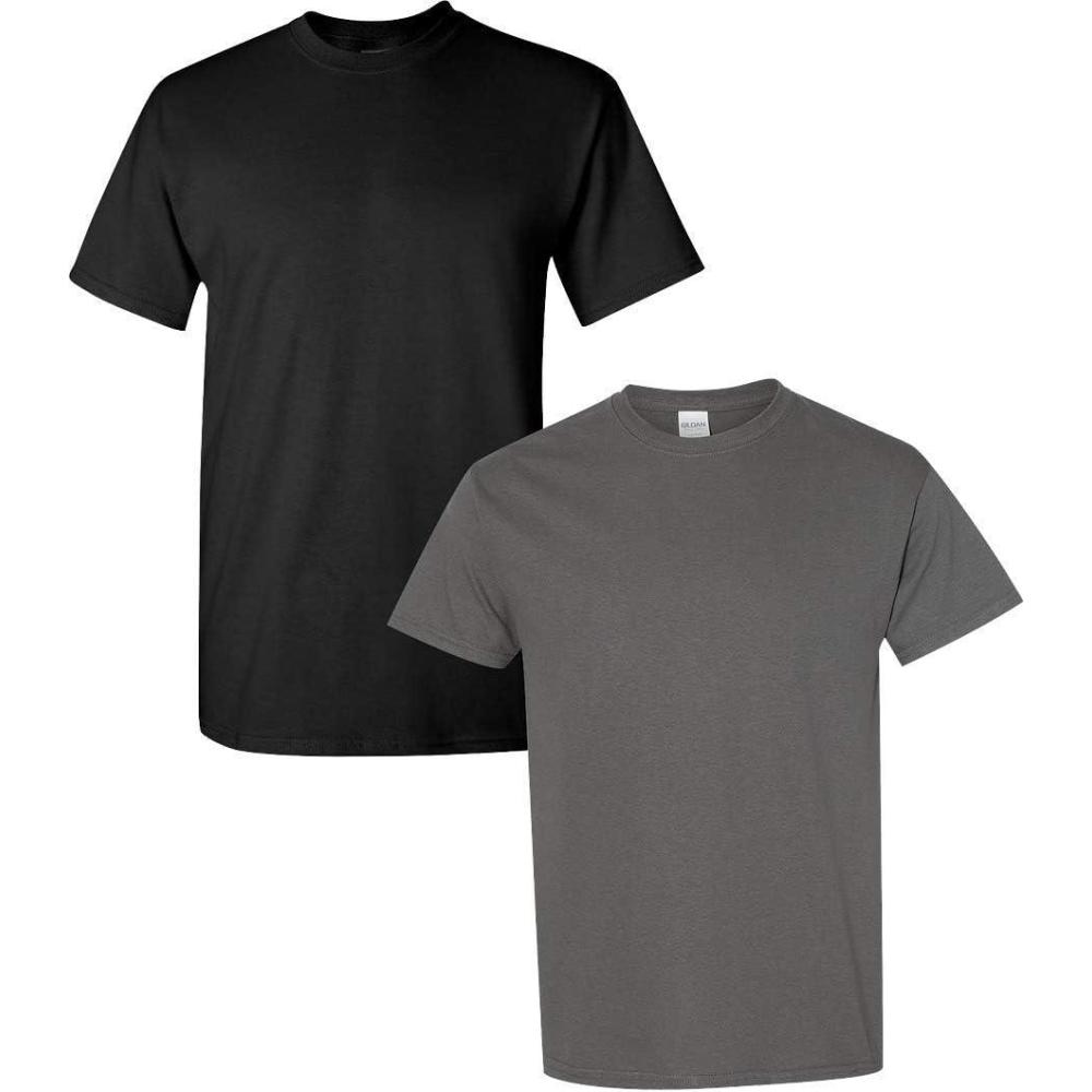 imageGildan Hammer Adult TShirt 2Pack Style GH000Blackcharcoal