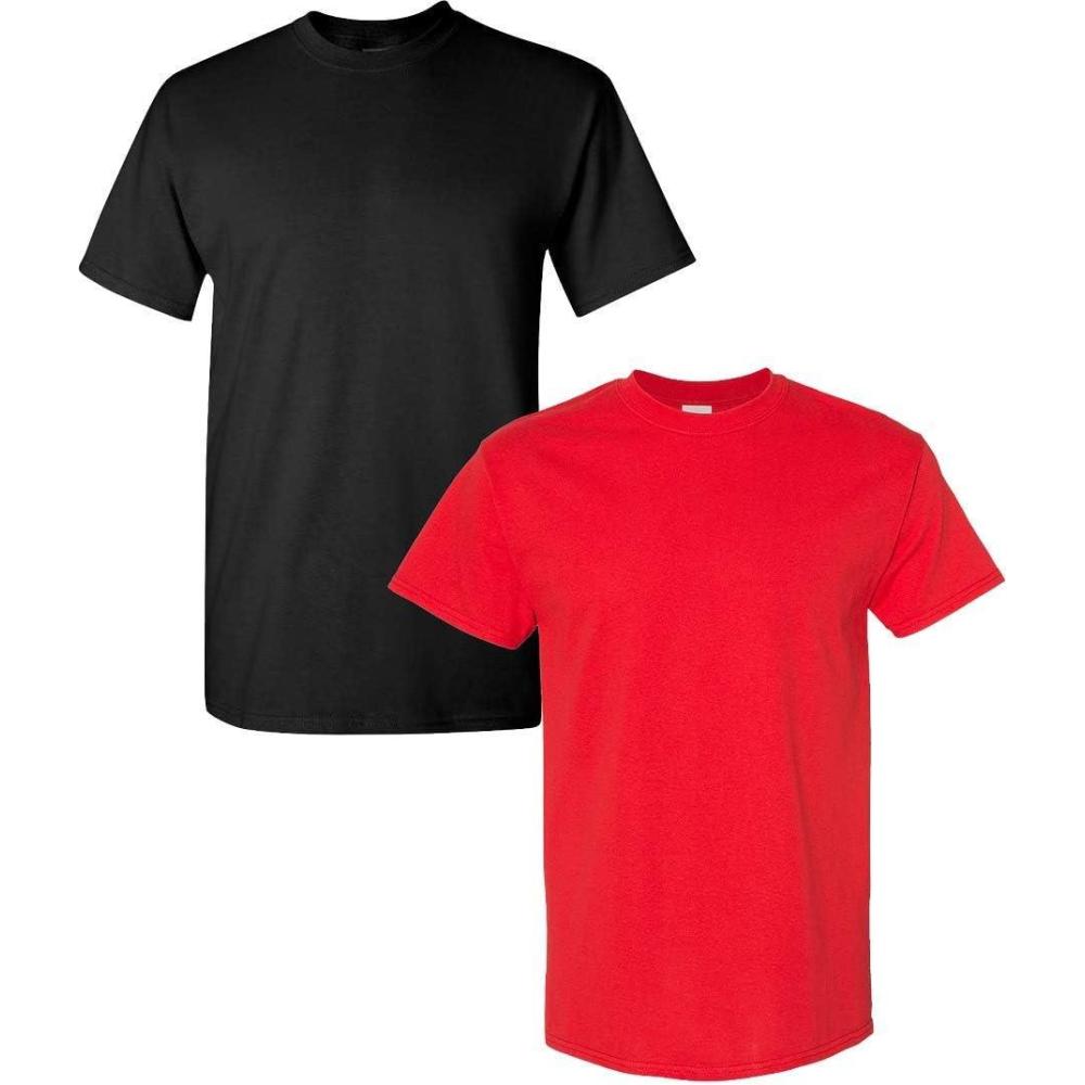 imageGildan Hammer Adult TShirt 2Pack Style GH000Blackred