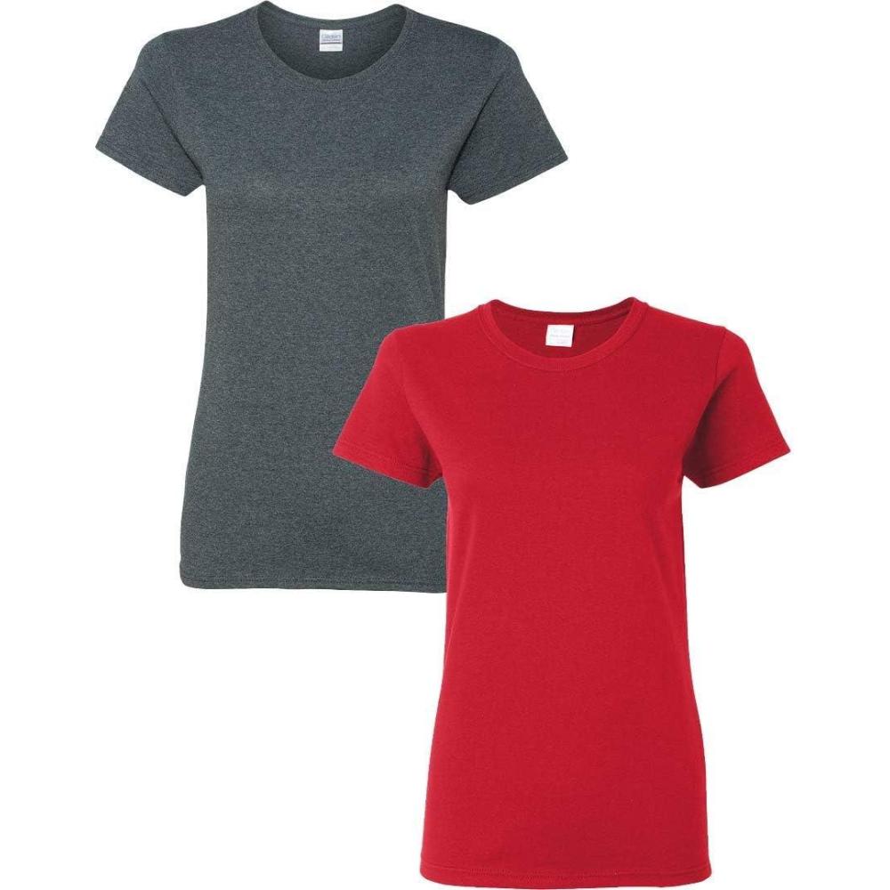 imageGildan Hammer Adult TShirt 2Pack Style GH000Dark HeatherRed