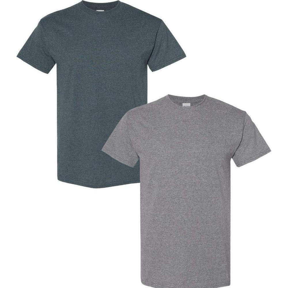 imageGildan Hammer Adult TShirt 2Pack Style GH000Dark Heathergraphite