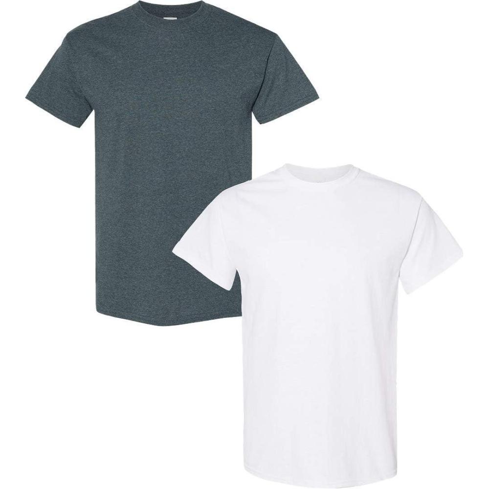 imageGildan Hammer Adult TShirt 2Pack Style GH000Dark Heatherwhite