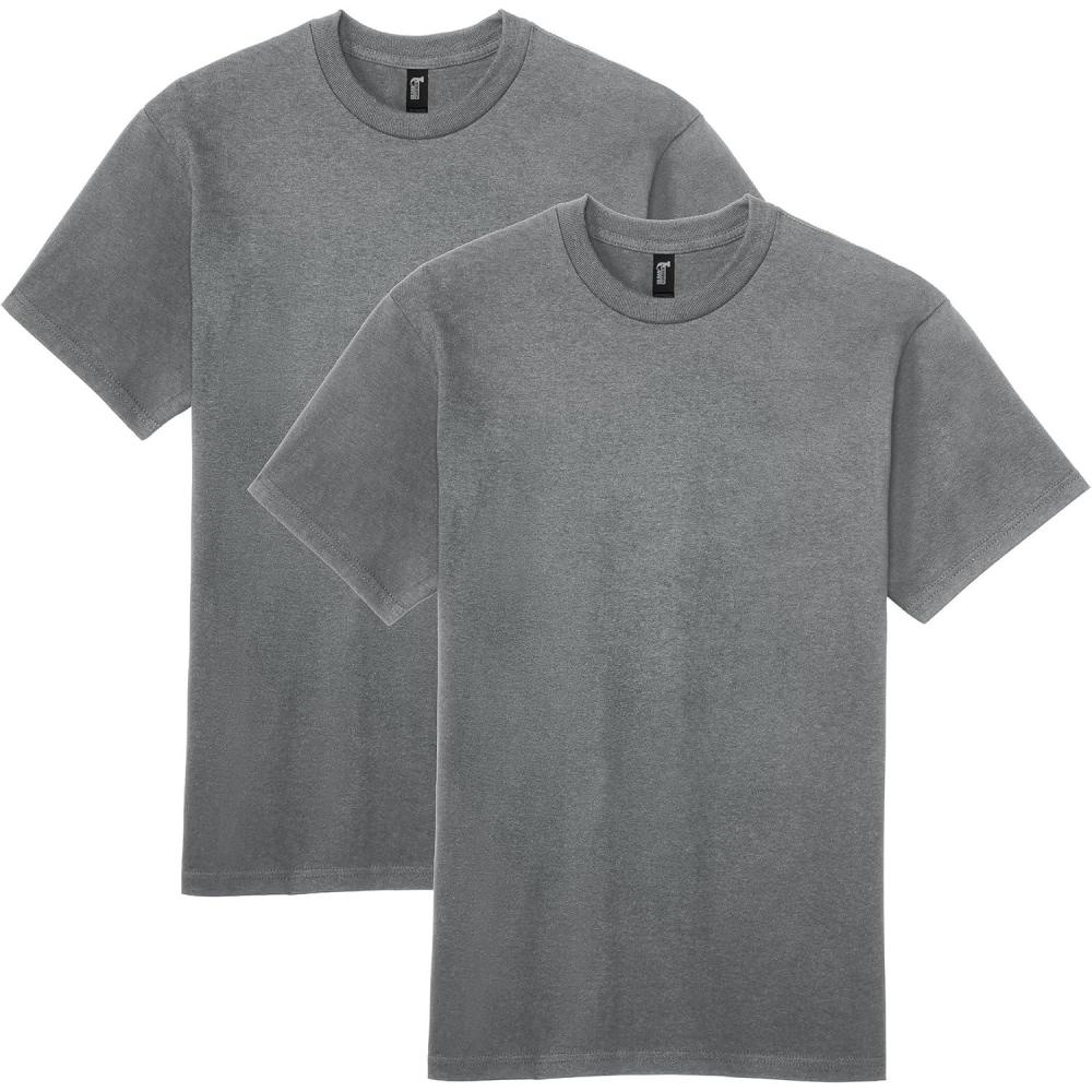 imageGildan Hammer Adult TShirt 2Pack Style GH000Graphite Heather 2pack