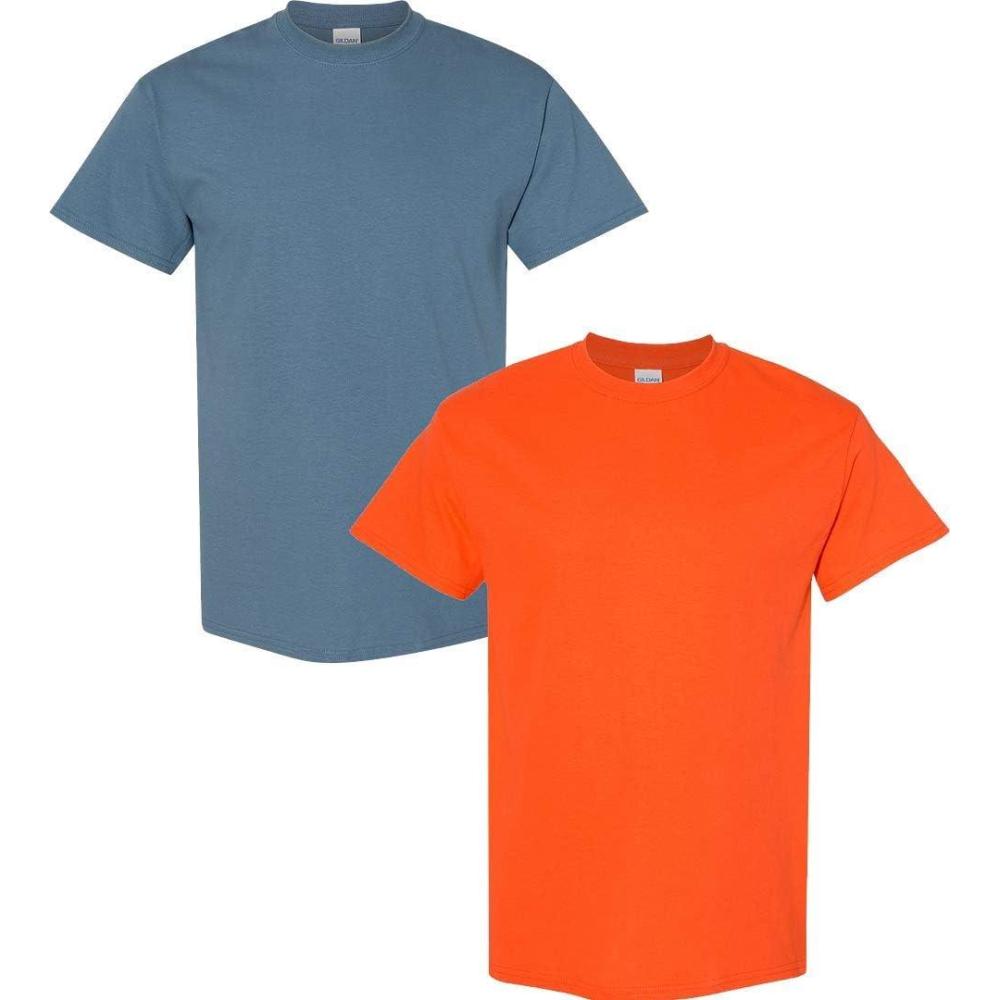 imageGildan Hammer Adult TShirt 2Pack Style GH000Indigoorange