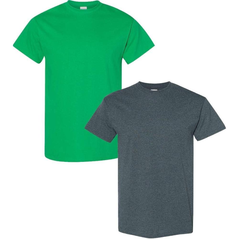 imageGildan Hammer Adult TShirt 2Pack Style GH000Irishdark Heather