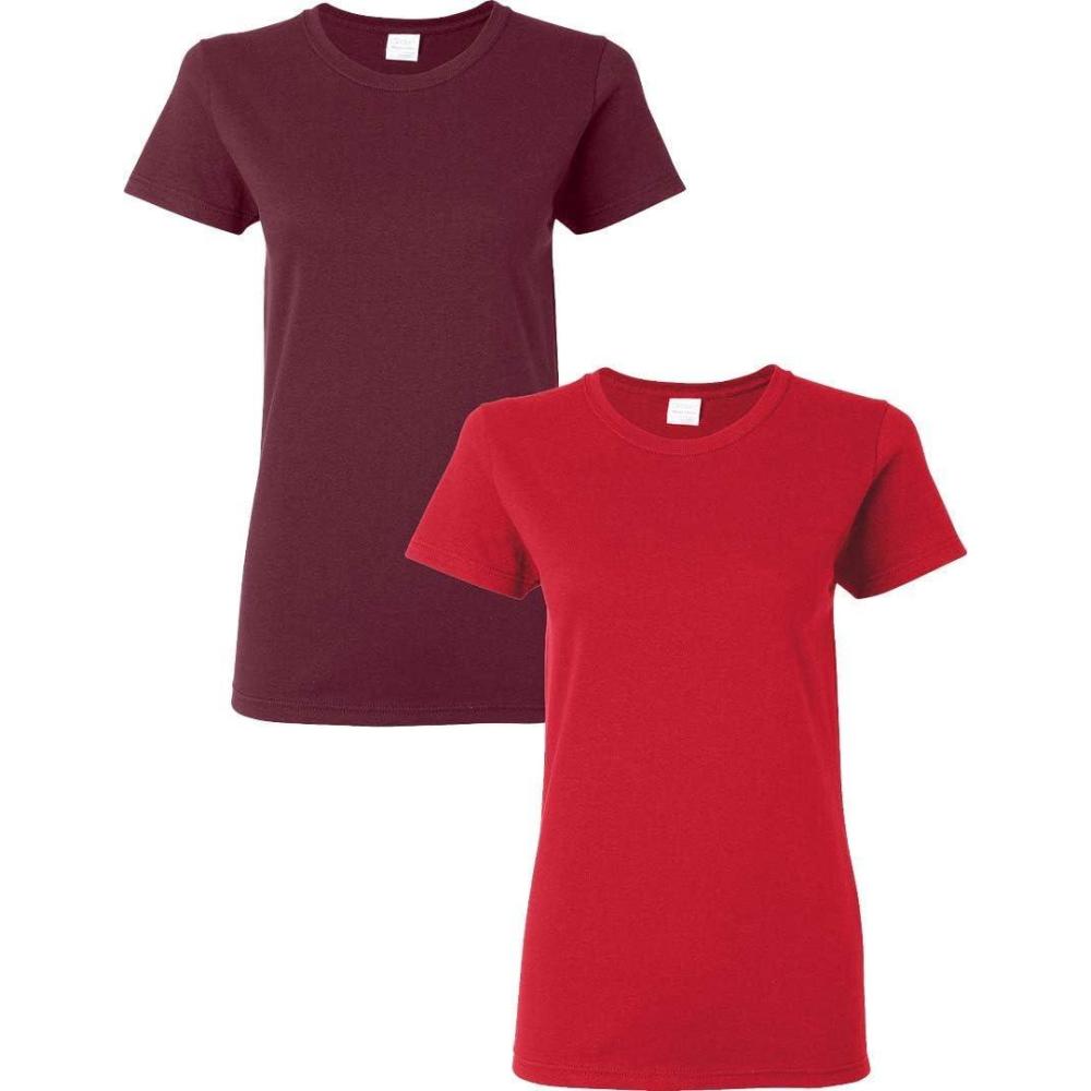 imageGildan Hammer Adult TShirt 2Pack Style GH000MaroonRed