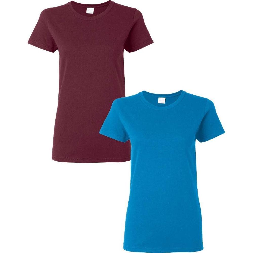 imageGildan Hammer Adult TShirt 2Pack Style GH000MaroonSapphire