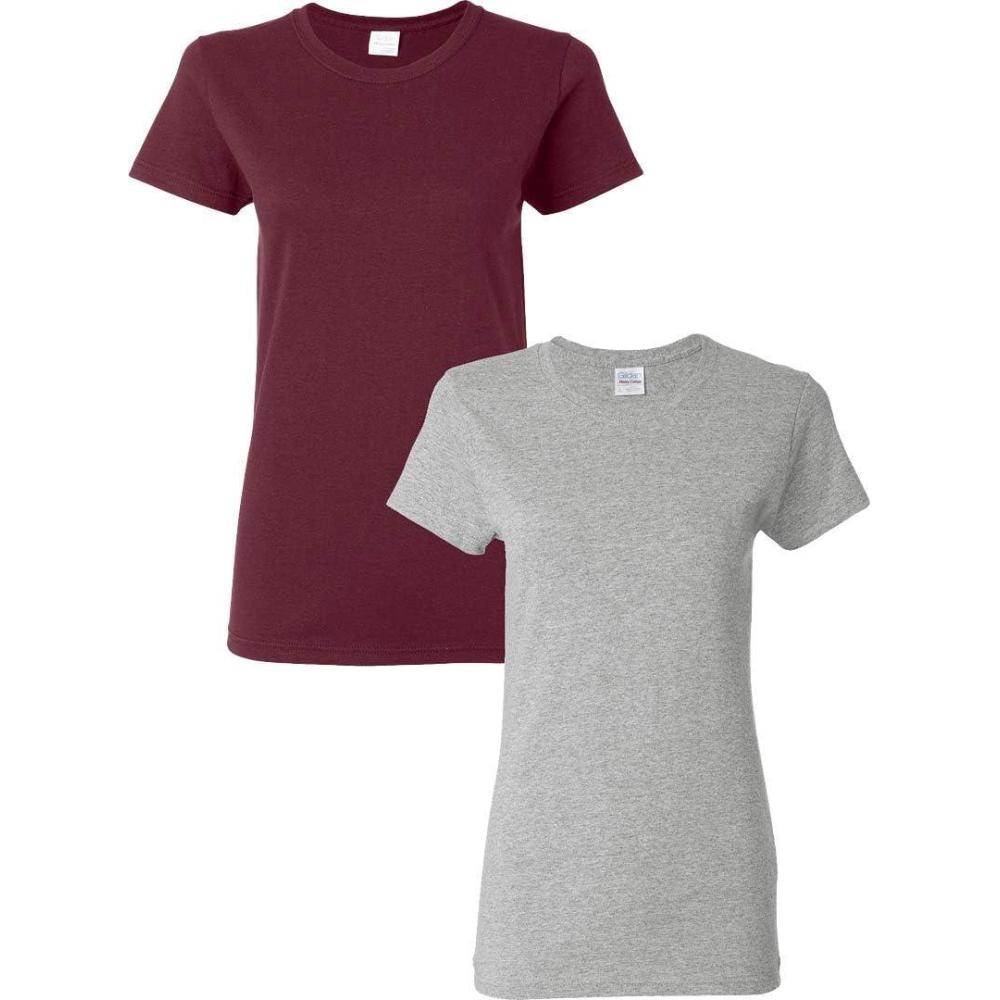 imageGildan Hammer Adult TShirt 2Pack Style GH000MaroonSport Grey