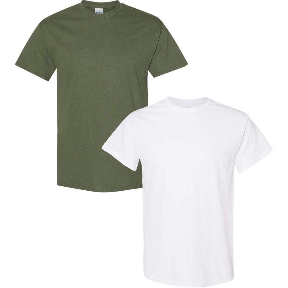 imageGildan Hammer Adult TShirt 2Pack Style GH000Militarywhite