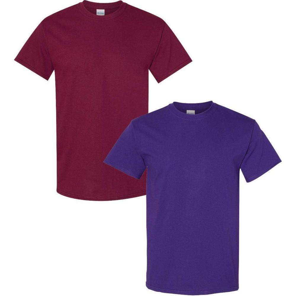 imageGildan Hammer Adult TShirt 2Pack Style GH000Purplemaroon