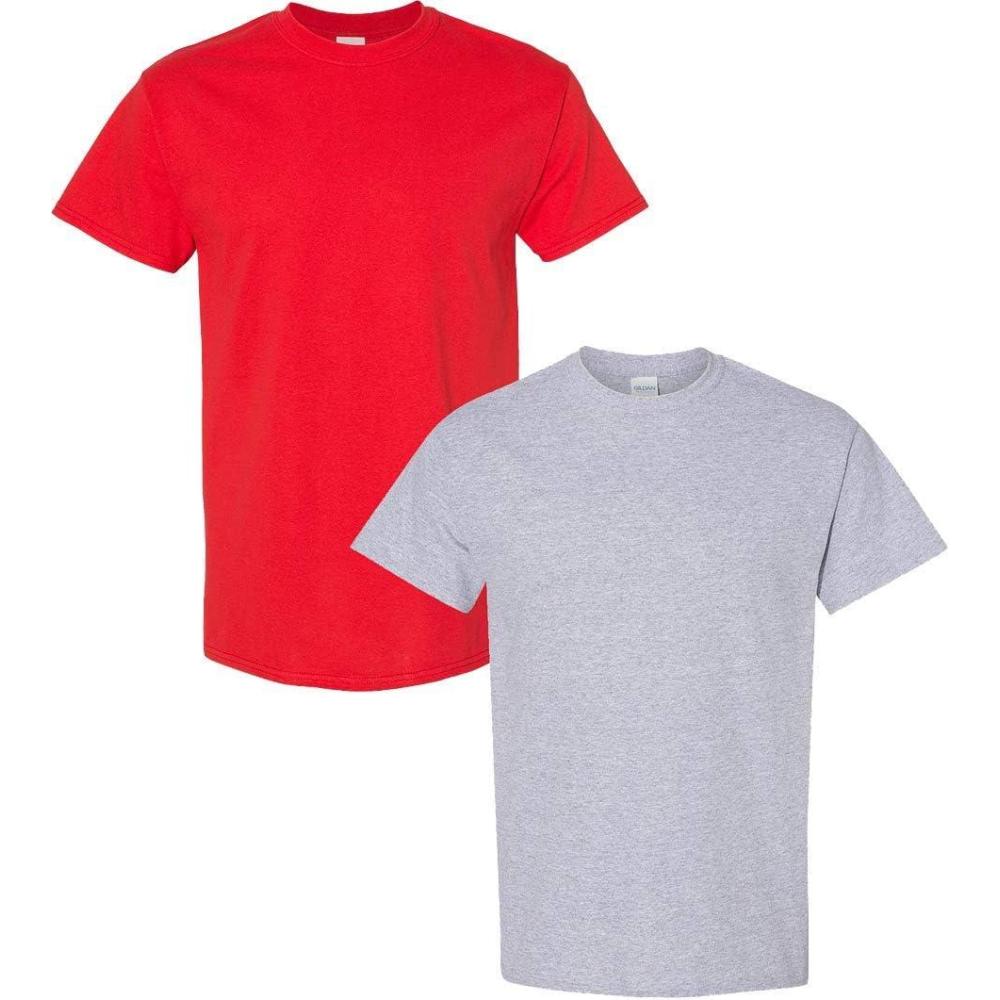 imageGildan Hammer Adult TShirt 2Pack Style GH000Redsport Grey