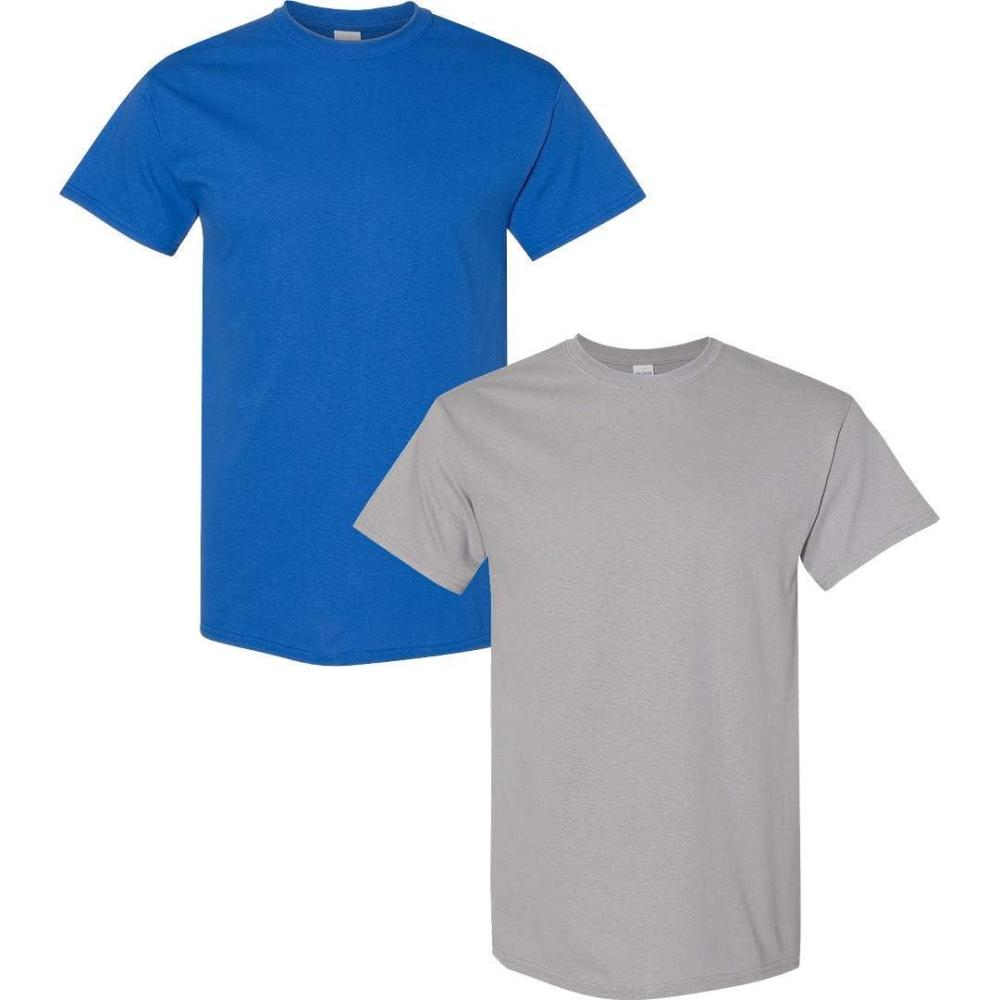 imageGildan Hammer Adult TShirt 2Pack Style GH000Royal  Gravel