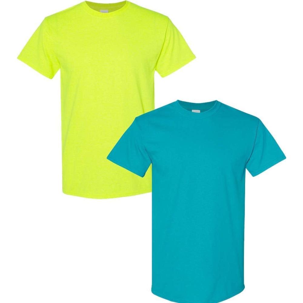 imageGildan Hammer Adult TShirt 2Pack Style GH000Safety Greentropical