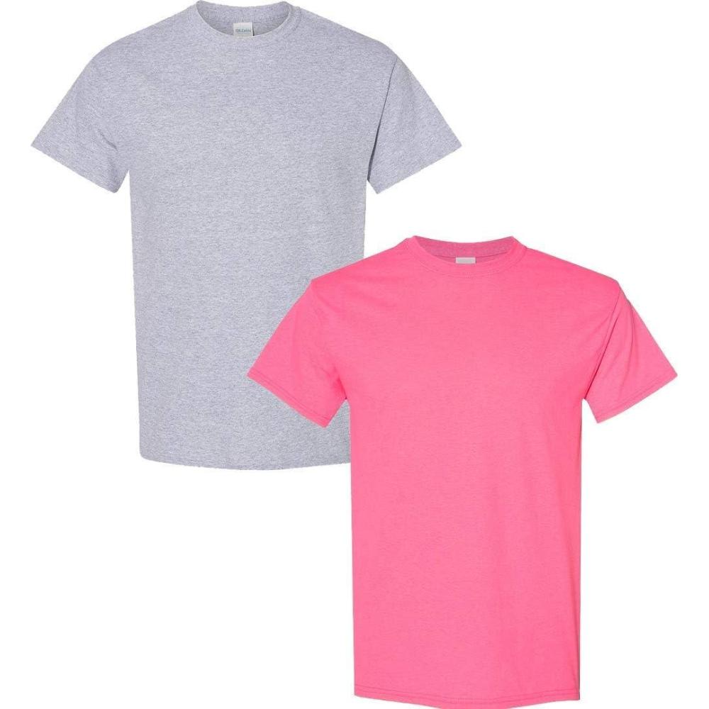 imageGildan Hammer Adult TShirt 2Pack Style GH000Sport Greysafety Pink
