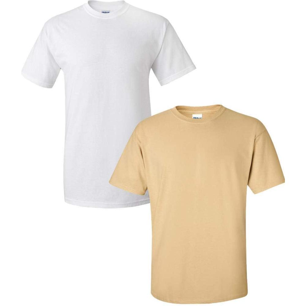 imageGildan Hammer Adult TShirt 2Pack Style GH000WhiteVegas Gold