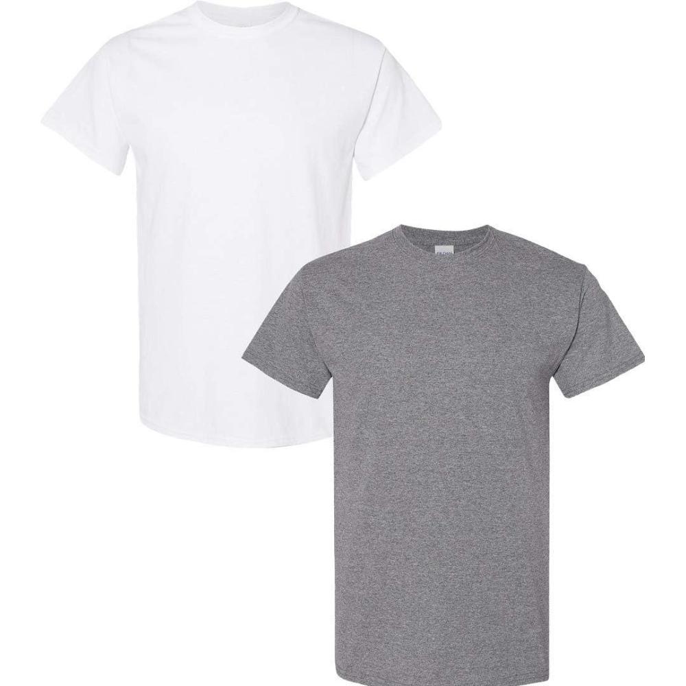 imageGildan Hammer Adult TShirt 2Pack Style GH000Whitegraphite