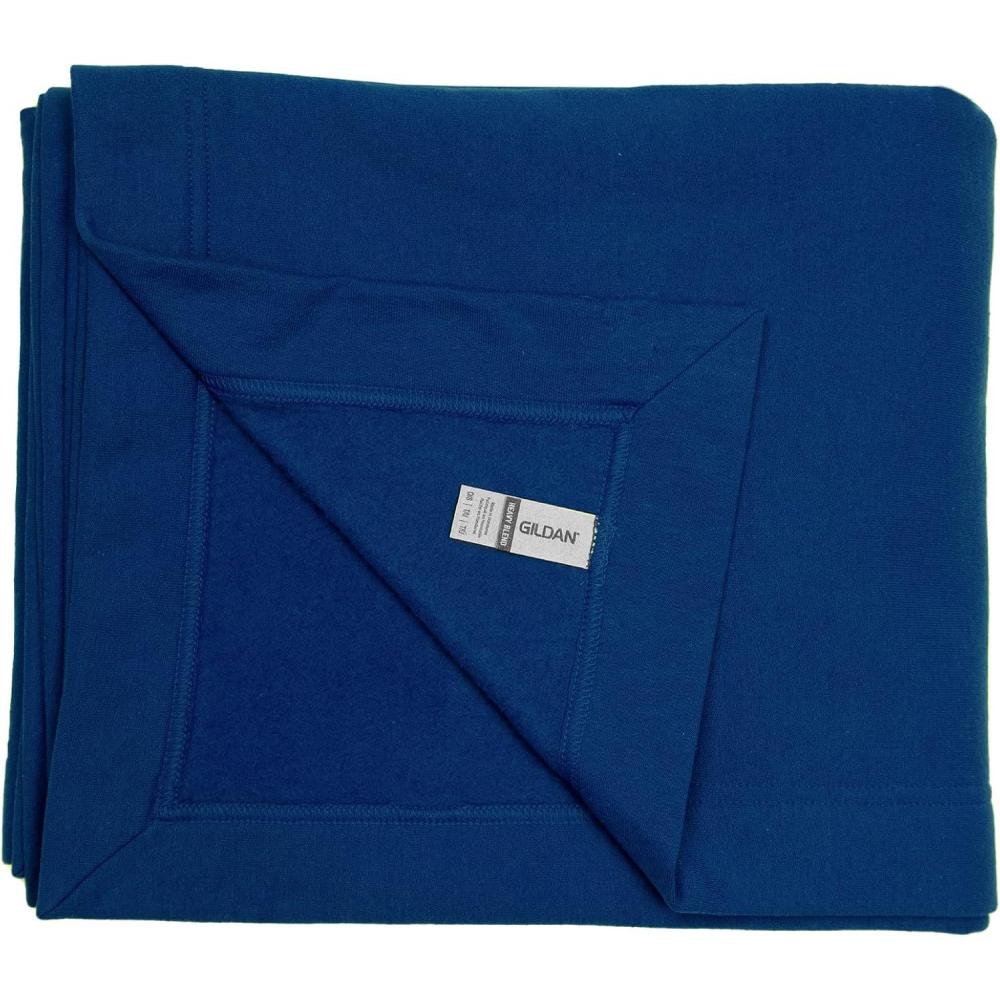 imageGildan Heavy Blend Fleece Blanket Style G18900 Black 50quot x 60quotNavy