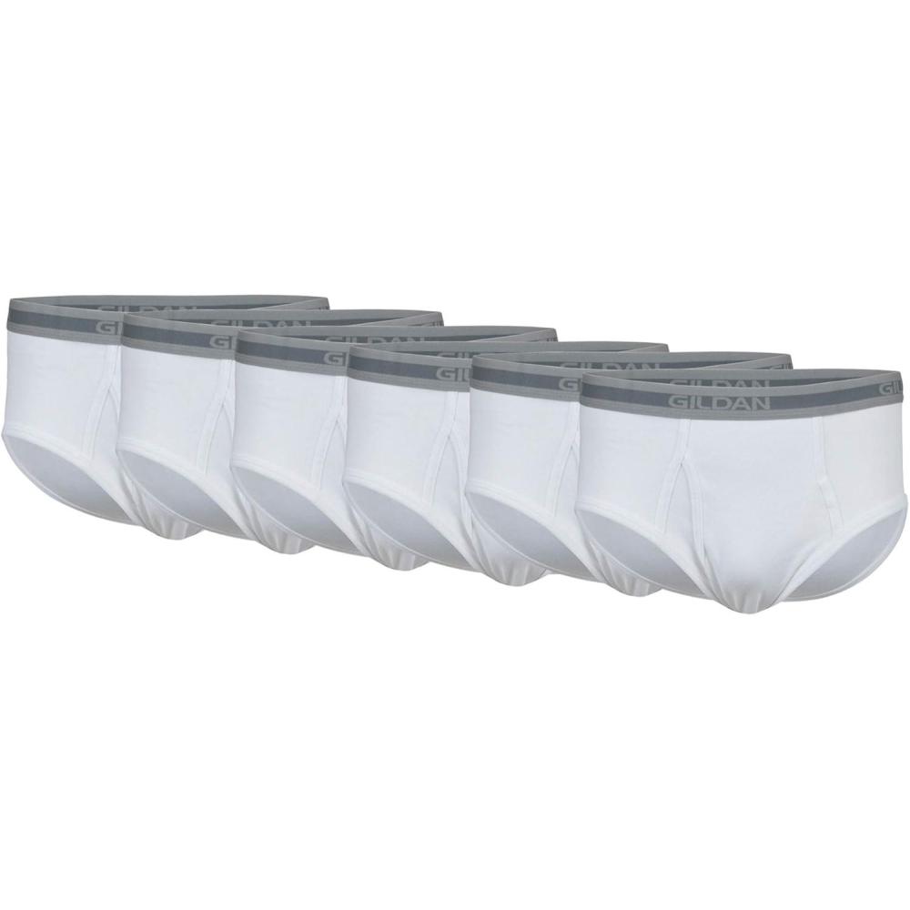 imageGildan Mens Underwear Briefs MultipackWhite 6 Pack