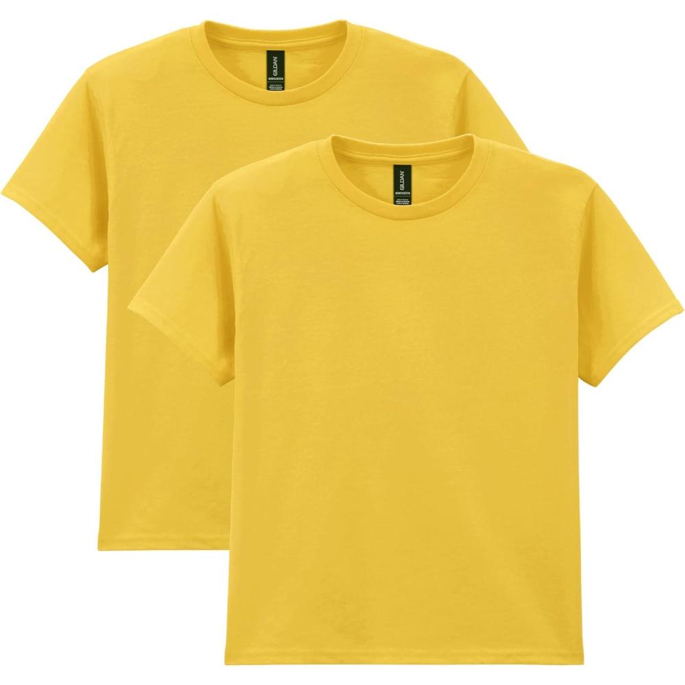 imageGildan UnisexChild Gildan Youth Heavy Cotton TShirt Style G5000b 2PackDaisy