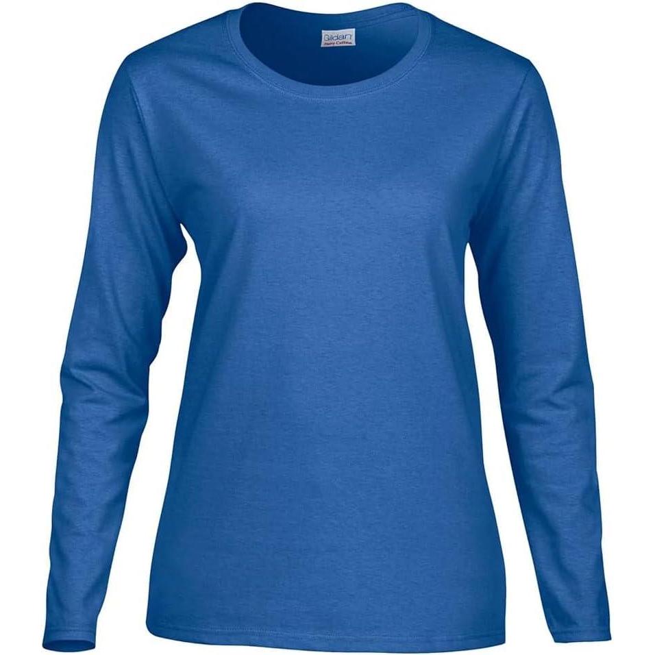 imageGildan Womens Heavy Cotton Long Sleeve TShirt 2PackRoyal