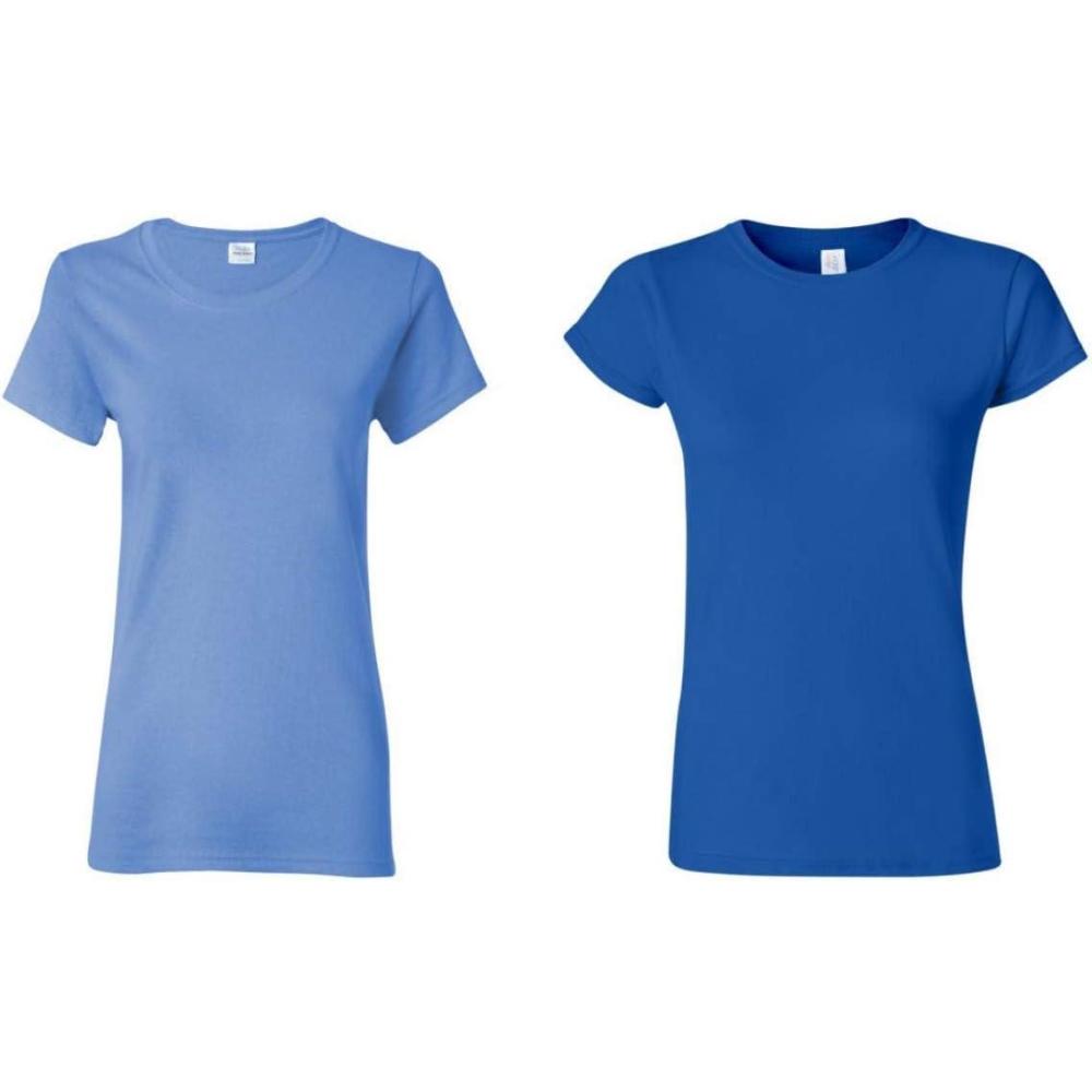 imageGildan Womens Heavy Cotton TShirt Style G5000L 2PackCarolina BlueRoyal