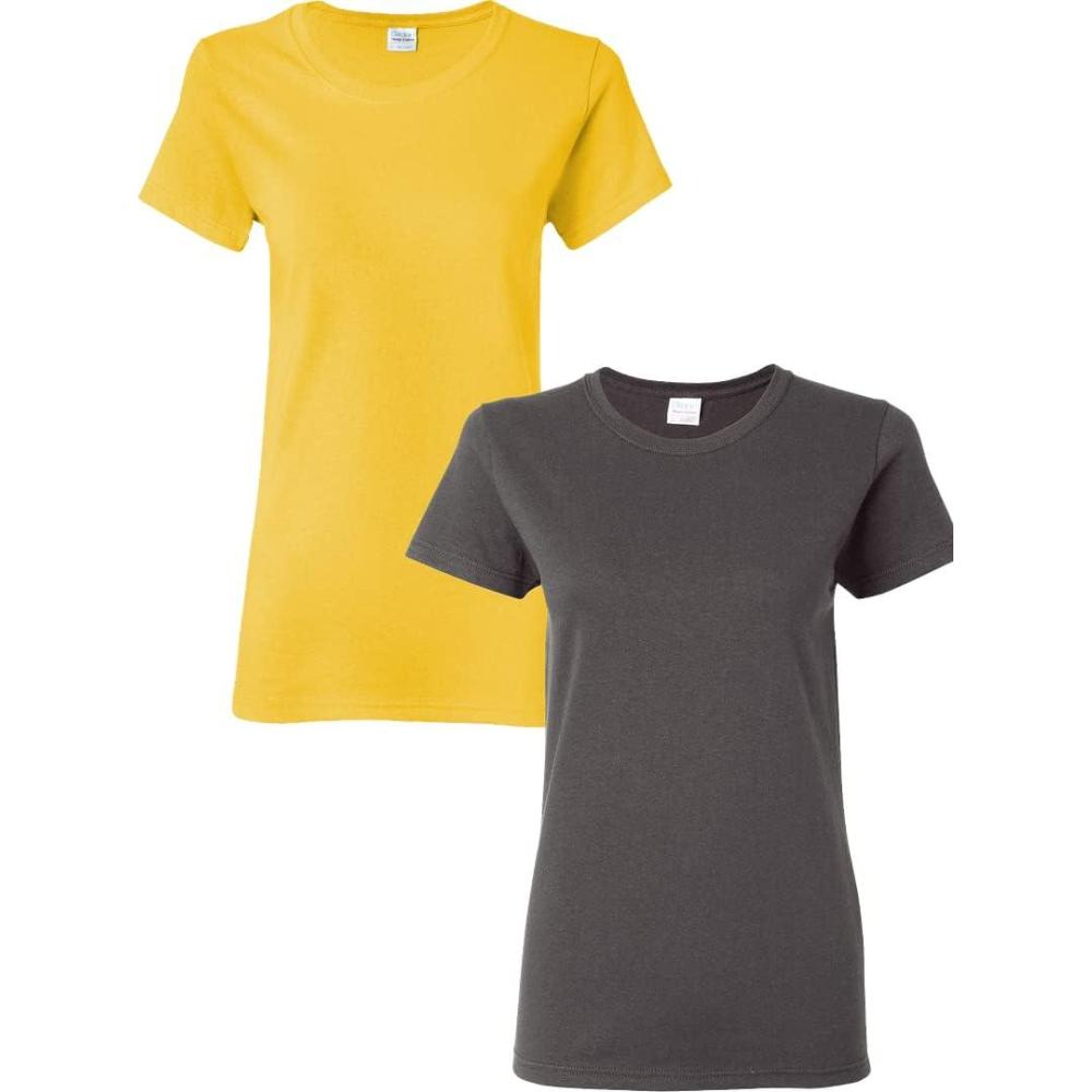 imageGildan Womens Heavy Cotton TShirt Style G5000L 2PackDaisycharcoal