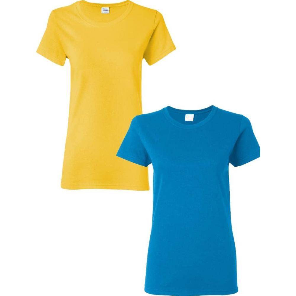 imageGildan Womens Heavy Cotton TShirt Style G5000L 2PackDaisysapphire