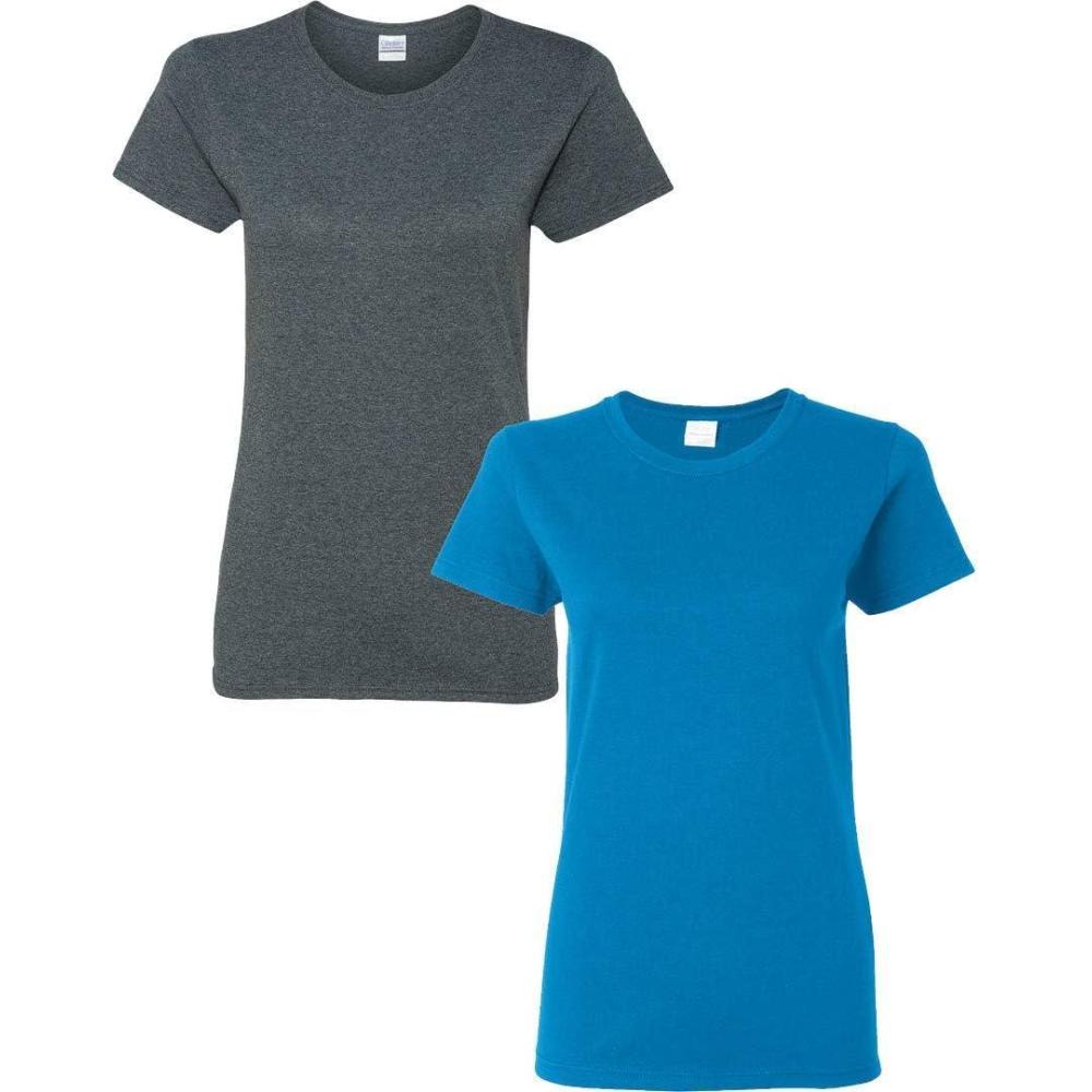 imageGildan Womens Heavy Cotton TShirt Style G5000L 2PackDark HeatherSapphire