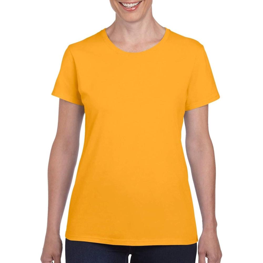 imageGildan Womens Heavy Cotton TShirt Style G5000L 2PackGold