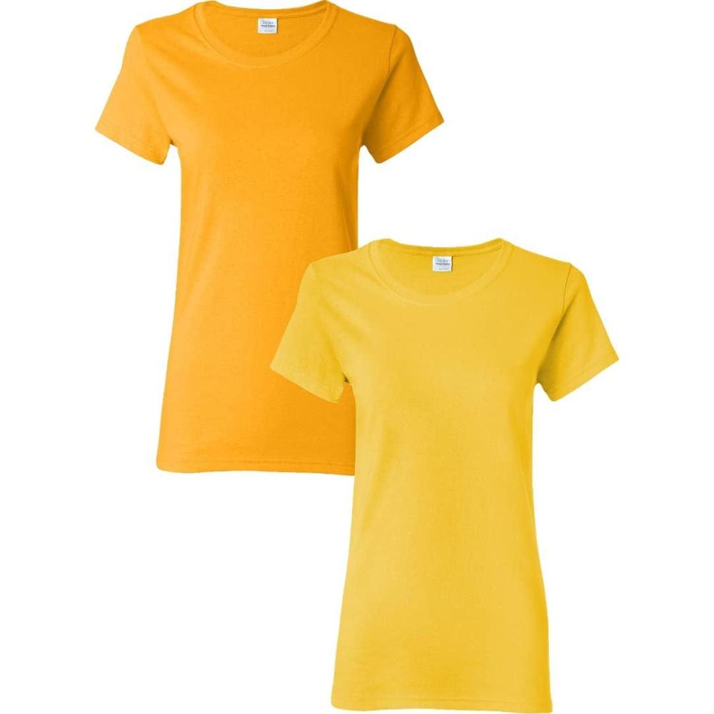 imageGildan Womens Heavy Cotton TShirt Style G5000L 2PackGolddaisy