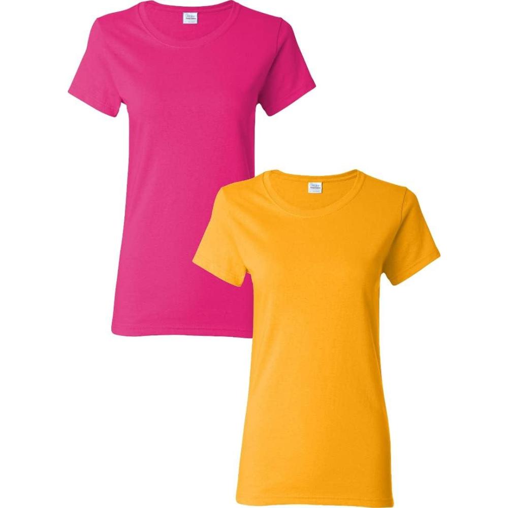 imageGildan Womens Heavy Cotton TShirt Style G5000L 2PackHeliconiagold