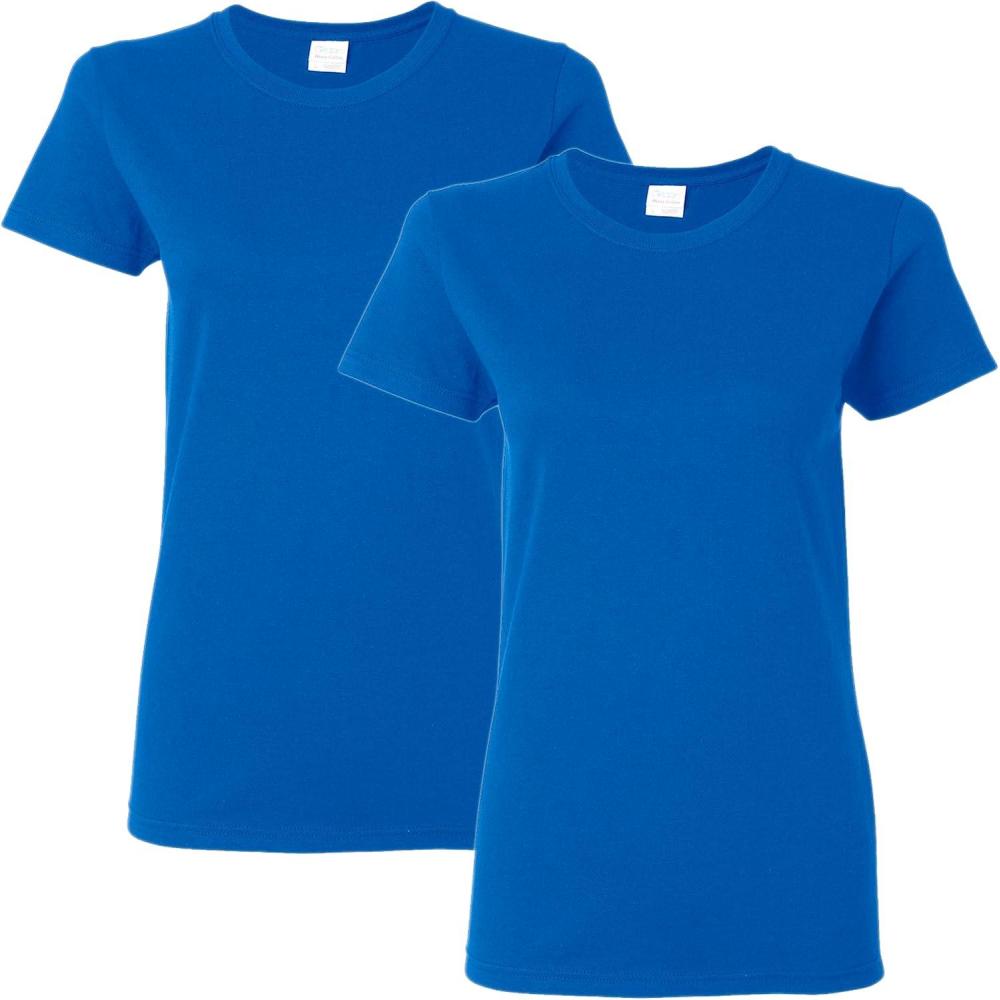 imageGildan Womens Heavy Cotton TShirt Style G5000L 2PackRoyal