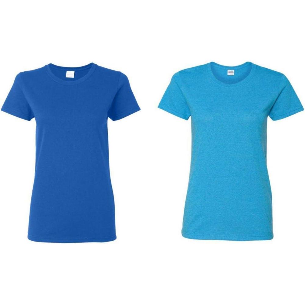 imageGildan Womens Heavy Cotton TShirt Style G5000L 2PackRoyal Sapphire