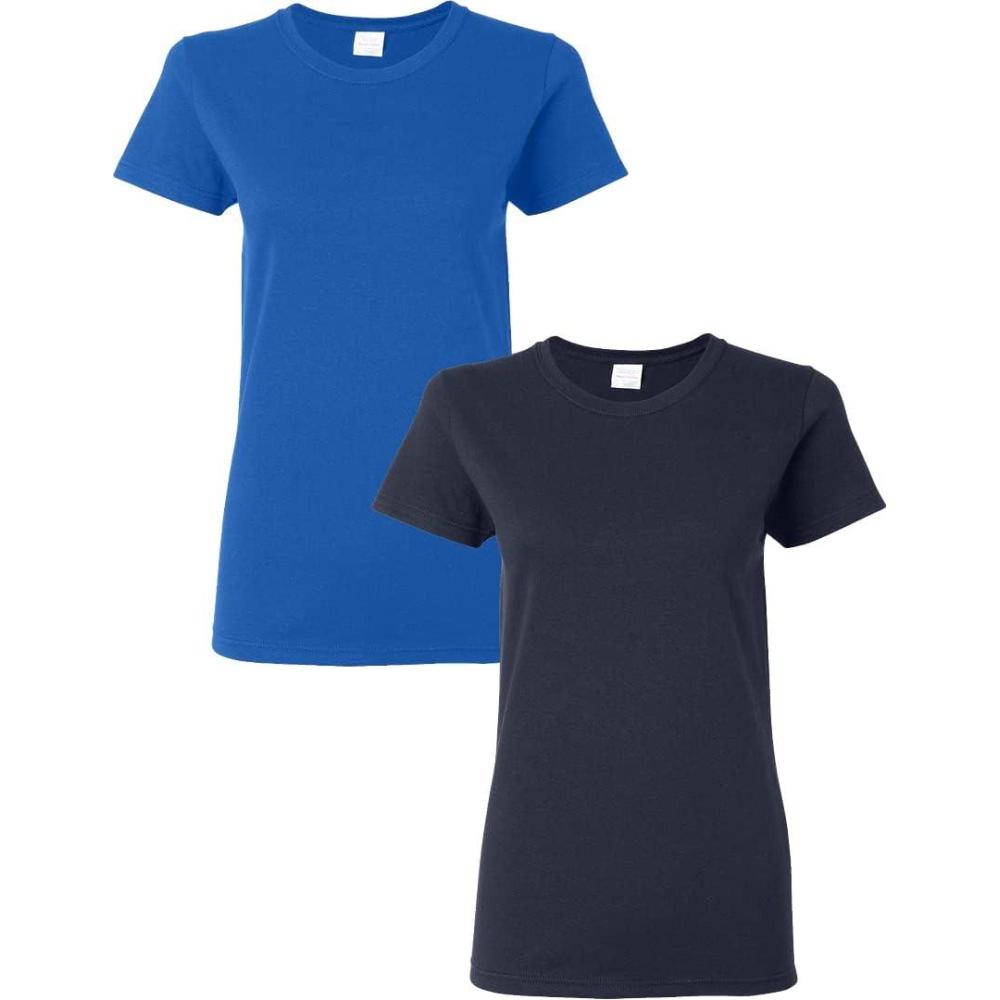 imageGildan Womens Heavy Cotton TShirt Style G5000L 2PackRoyalnavy