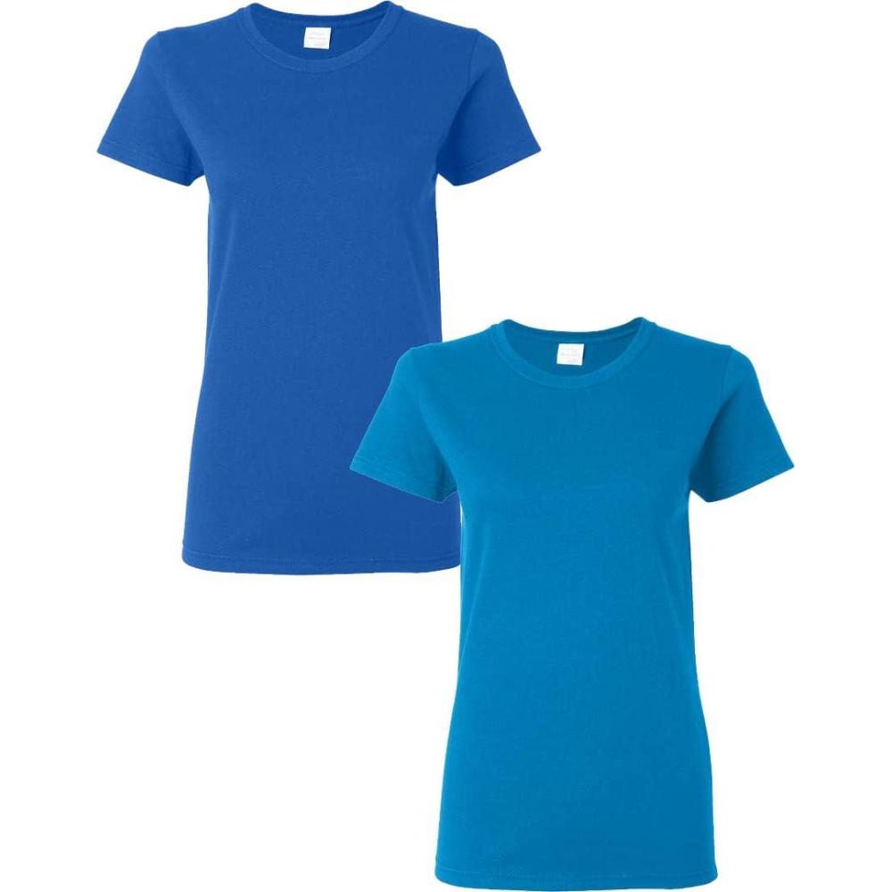 imageGildan Womens Heavy Cotton TShirt Style G5000L 2PackRoyalsapphire