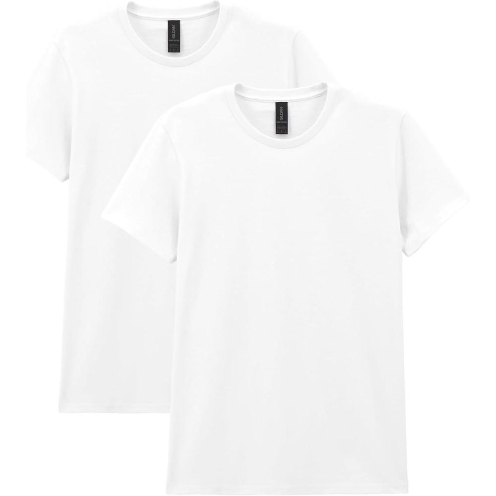 imageGildan Womens Heavy Cotton TShirt Style G5000L 2PackWhite