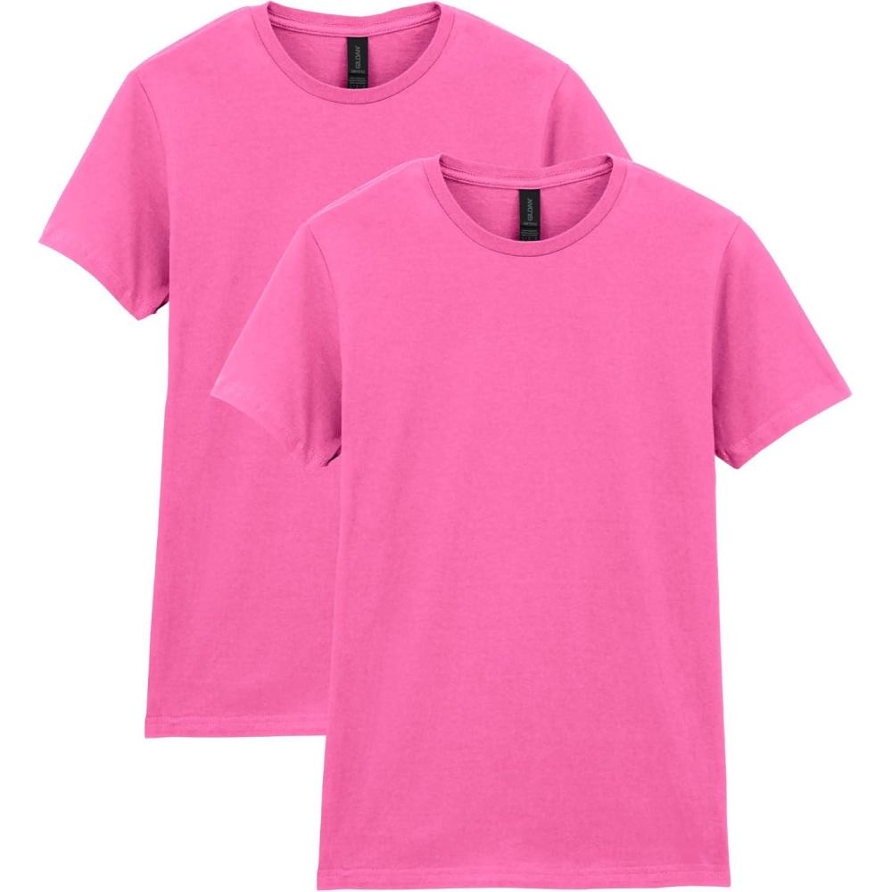 imageGildan Womens Softstyle Cotton TShirt Style G64000l MultipackAzalea 2pack