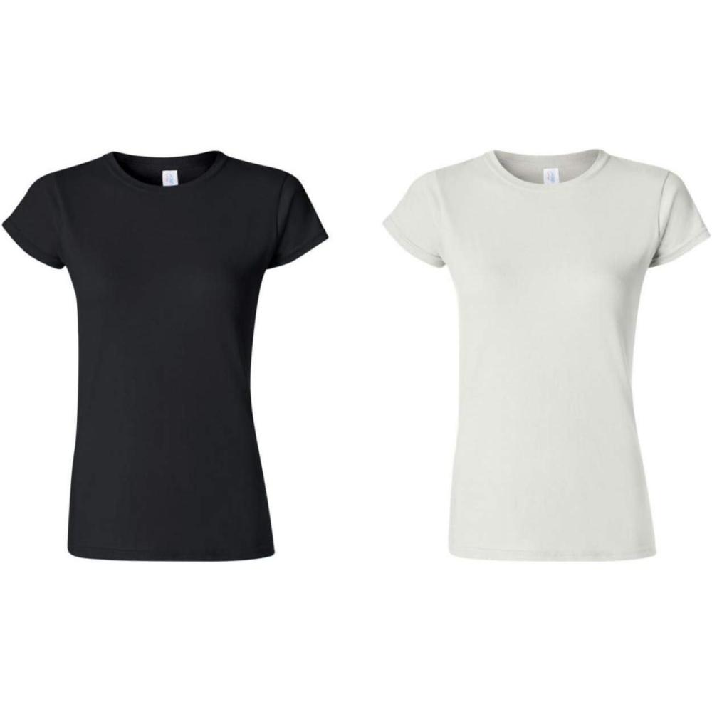 imageGildan Womens Softstyle Cotton TShirt Style G64000l MultipackWhite