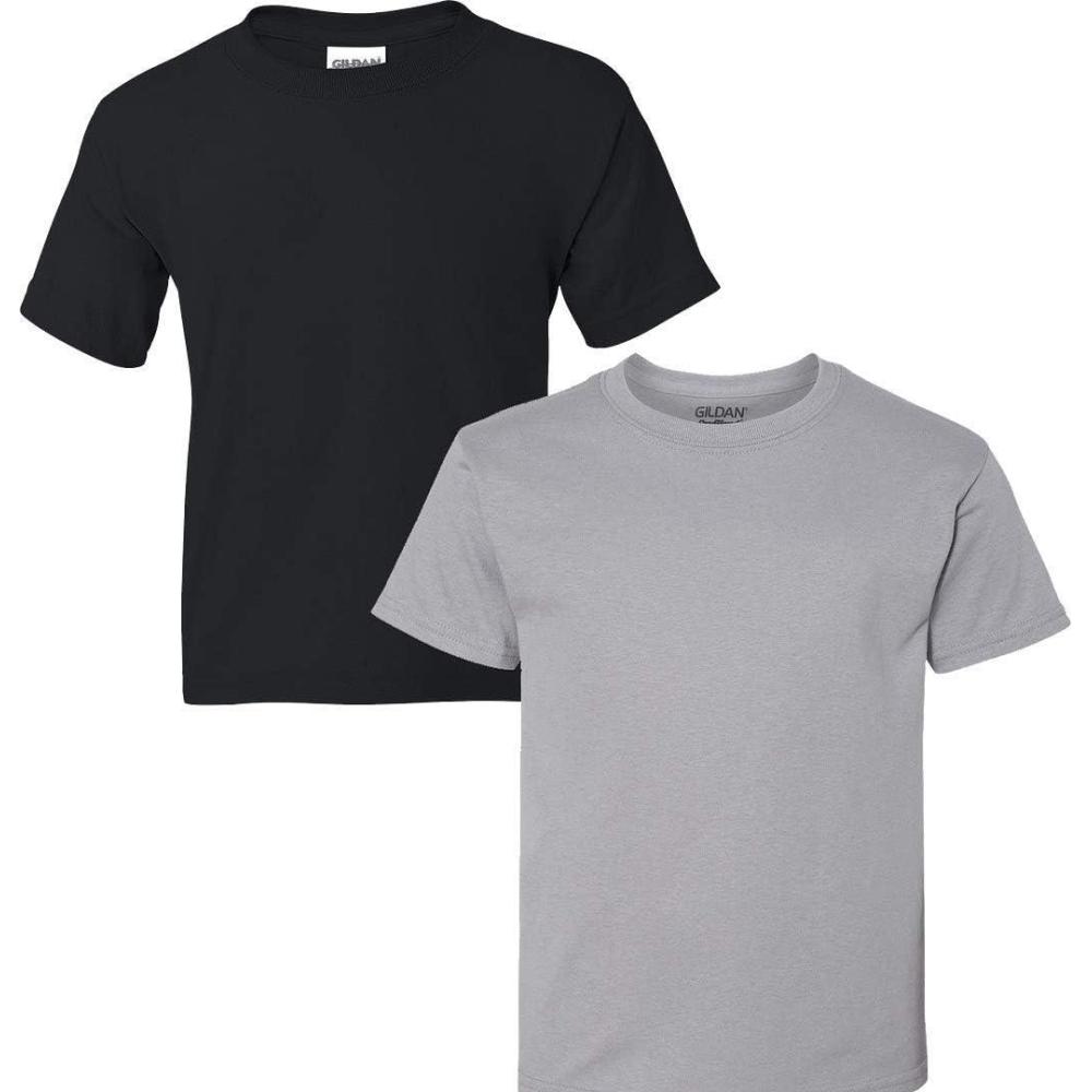 imageGildan Youth DryBlend TShirt Style G8000B 2PackBlackgravel