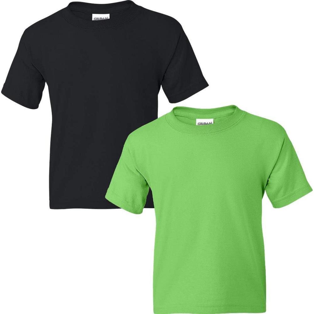 imageGildan Youth DryBlend TShirt Style G8000B 2PackBlacklime