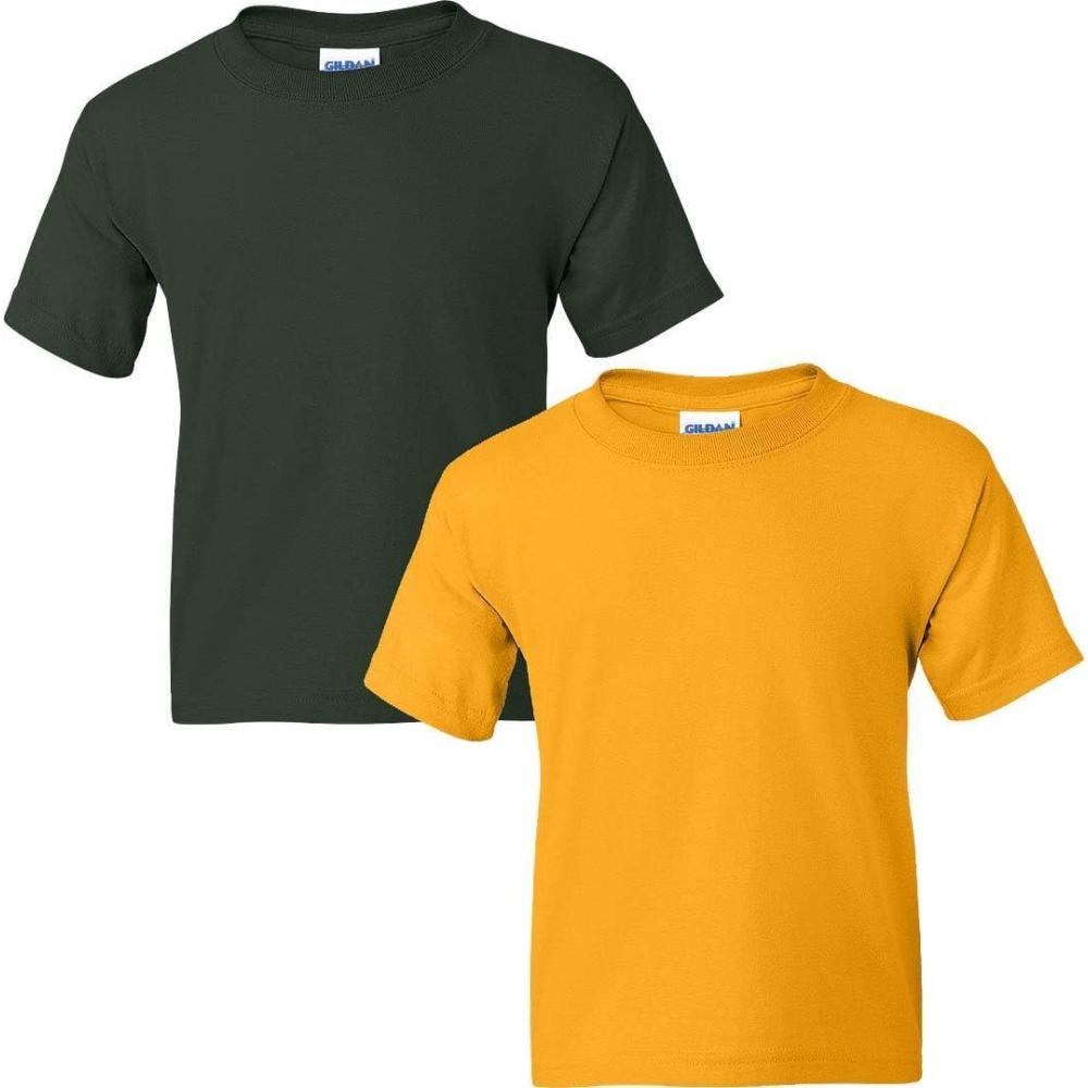 imageGildan Youth DryBlend TShirt Style G8000B 2PackForest Greengold