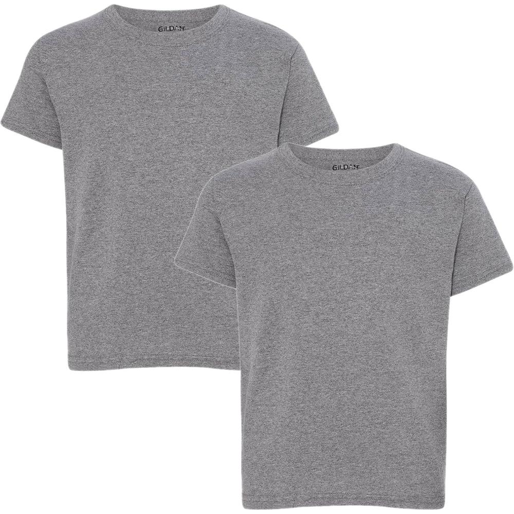 imageGildan Youth DryBlend TShirt Style G8000B 2PackGraphite Heather