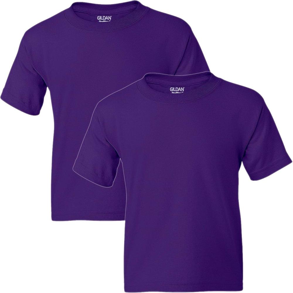 imageGildan Youth DryBlend TShirt Style G8000B 2PackPurple