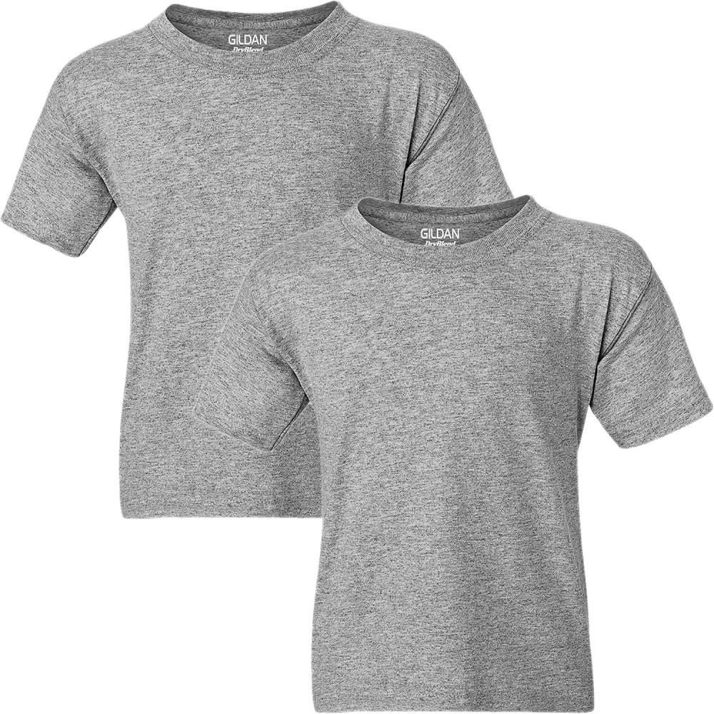 imageGildan Youth DryBlend TShirt Style G8000B 2PackSport Grey