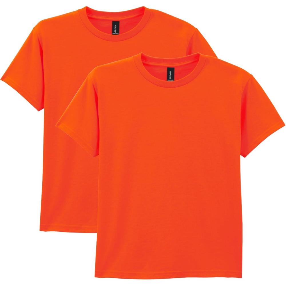 imageGildan Youth Heavy Cotton TShirt Style G5000B 2PackOrange