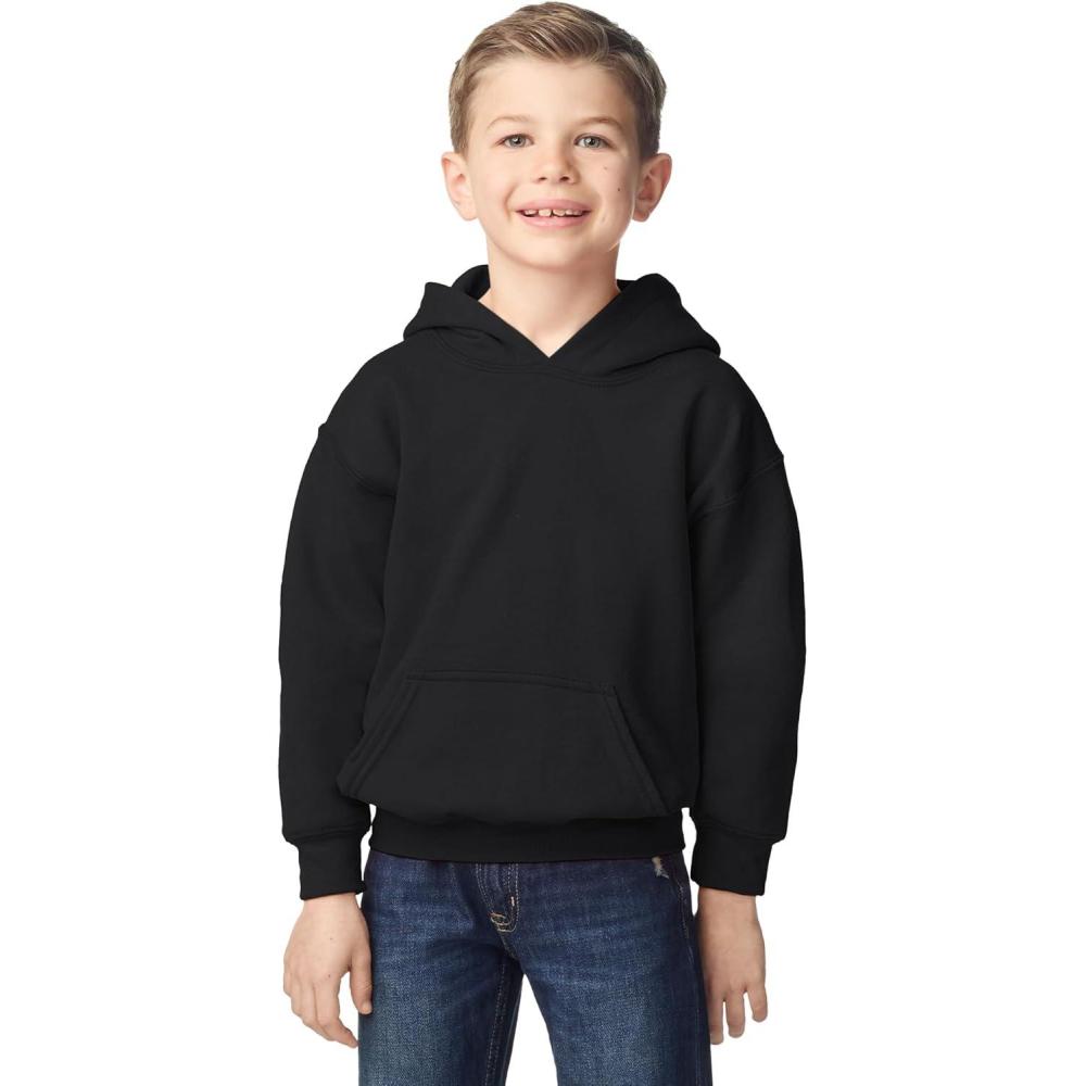 imageGildan Youth Hoodie Sweatshirt Style G18500BBlack